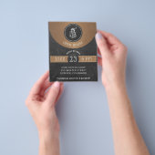 Coffee House Logo Open House Kupfer und Black Flyer (Gruppe)