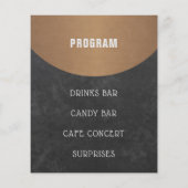 Coffee House Logo Open House Kupfer und Black Flyer (Hinten)