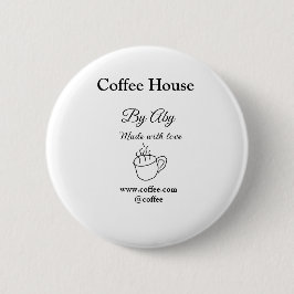 Coffee house made with love add text website socia button