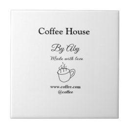 Coffee house made with love add text website socia fliese