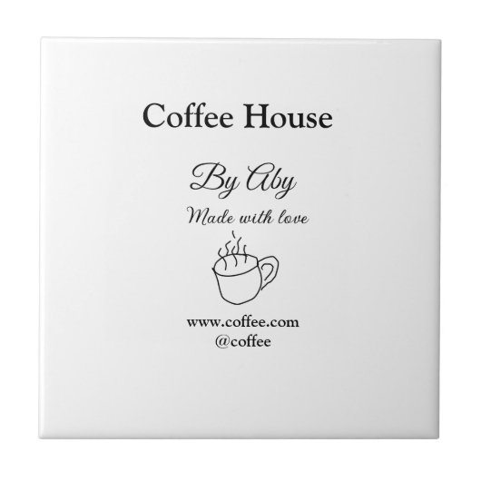 Coffee house made with love add text website socia fliese (Vorderseite)