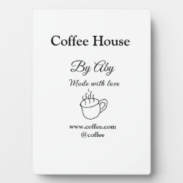 Coffee house made with love add text website socia fotoplatte
