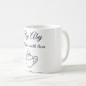 Coffee house made with love add text website socia kaffeetasse (VorderseiteRechts)