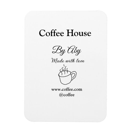 Coffee house made with love add text website socia magnet (Vertikal)