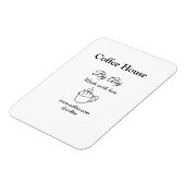 Coffee house made with love add text website socia magnet (Linke Seite)