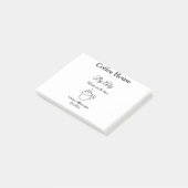 Coffee house made with love add text website socia post-it klebezettel (angewinkelt)