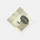 Coffee House Menu Paper Napkins Serviette (Ecke)