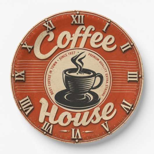 Coffee House  Pappteller (Vorderseite)