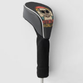 Coffee Hunde und Chill Retro Pug Golf Headcover (angewinkelt)