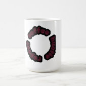 Coffee Hustle Repeat-Motivierend Typografie Kaffeetasse (Mittel)