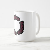 Coffee Hustle Repeat-Motivierend Typografie Kaffeetasse (VorderseiteRechts)