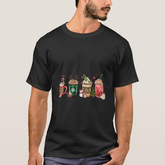 Coffee Iced Latte Sweets Cozy Winter T-Shirt (Vorderseite)