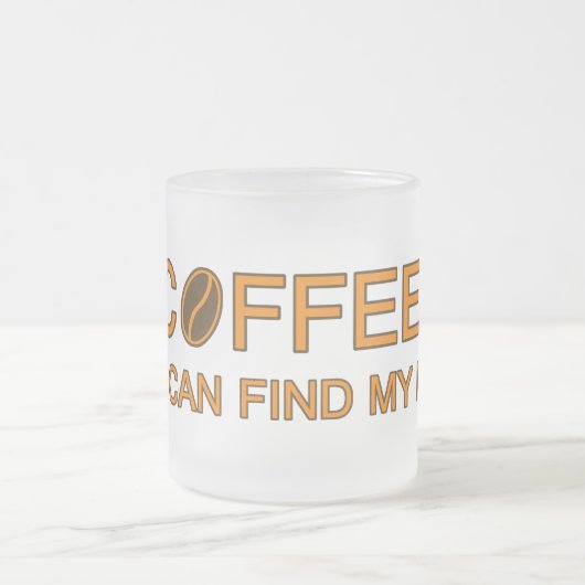 Coffee. Ich kann also meinen Geist finden, Zitat-S Mattglastasse (Mittel)