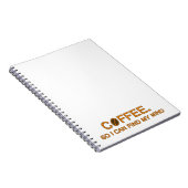 Coffee. Ich kann meinen Geist finden, ein kurzes L Notizblock (Rechte Seite)