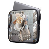 Coffee Inspiration Gebäude Blocks Laptop-Sieb Laptopschutzhülle (Vorderseite Links)