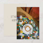 Coffee Invitation Greeting Card (Vorne/Hinten)