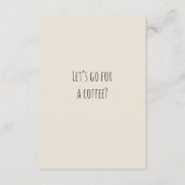 Coffee Invitation Greeting Card (Rückseite)