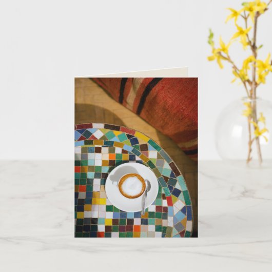 Coffee Invitation Greeting Card Karte (Gelbe Blume)