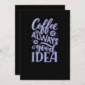 Coffee Is Always A Good Idea (6) Save The Date (Vorne/Hinten)