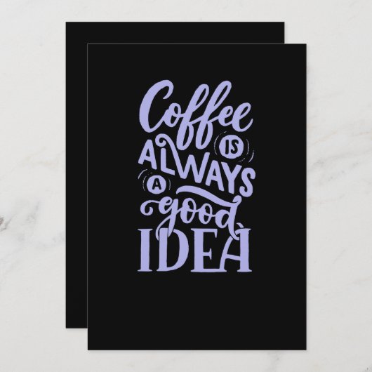 Coffee Is Always A Good Idea (6) Save The Date (Vorne/Hinten)