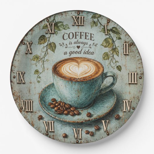Coffee Is Always a Good Idea Pappteller (Vorderseite)