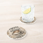 Coffee Is Always a Good Idea Rustic Café Decor Getränkeuntersetzer (Seite)