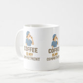 Coffee Is My Commitment – Funny Nurse Coffee Mug Kaffeetasse (Vorderseite Links)