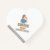 Coffee Is My Commitment Nurse Spiral Notebook  Notizblock (Vorderseite)