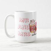 Coffee is My Love Language Couple Mr and Mrs Funky Kaffeetasse (Links)