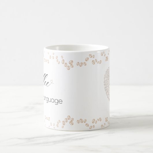 Coffee is My Love Language Mug Kaffeetasse (Mittel)
