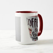 Coffee is my love language...mug tasse (VorderseiteRechts)