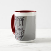 Coffee is my love language...mug tasse (Vorderseite Links)