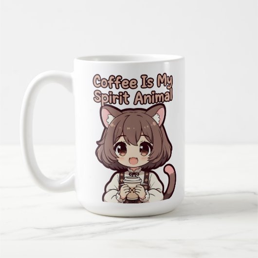 Coffee Is My Spirit Animal Kaffeetasse (Links)