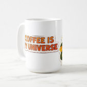 Coffee Is My Universe – Funny Cosmic Coffee Lover Kaffeetasse (Vorderseite Links)