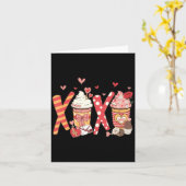 Coffee Is My Valentine Funny Teacher Coffee Lover  Karte (Gelbe Blume)