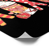 Coffee Is My Valentine Funny Teacher Coffee Lover Poster (Ecke)