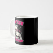 Coffee Is My Valentine Skeleton Valentine Funny Co Kaffeetasse (Vorderseite Links)