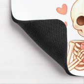 Coffee Is My Valentine Skeleton Valentines Day Cof Mousepad (Ecke)