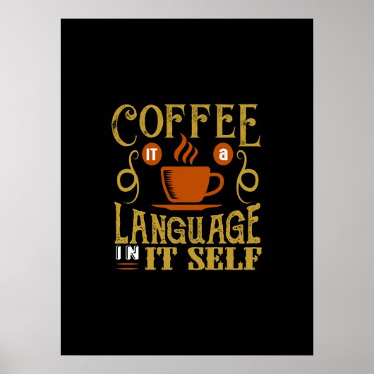 COFFEE IT IN-ITSELF-ZUNGEN POSTER (Vorne)