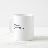 Coffee IV Workflow-Optimierung Lustige Arbeits-Hum Kaffeetasse (Vorderseite Links)