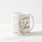 Coffee & Jesus | Inspirierende Kaffeetasse (VorderseiteRechts)