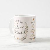Coffee & Jesus | Inspirierende Kaffeetasse (Vorderseite Links)