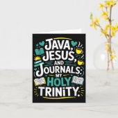 Coffee Jesus Journal Christlich Book Lover Karte (Gelbe Blume)