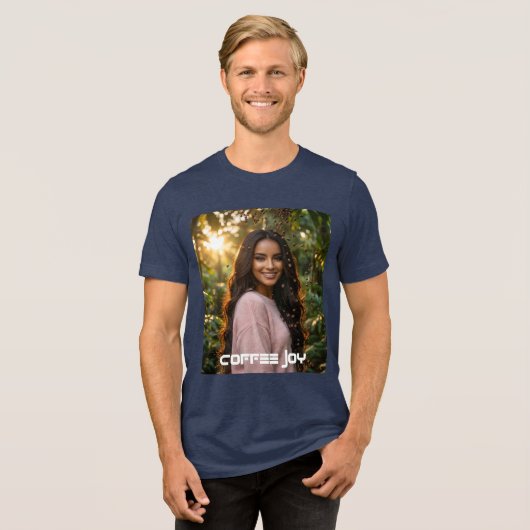 COFFEE JOY Tri-Blend SHIRT (Vorderseite voll)