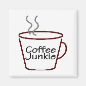 Coffee Junkie Magnet (Vorne)
