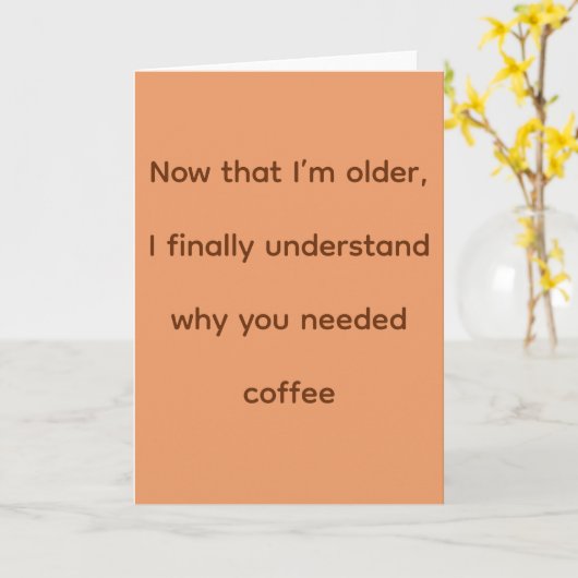 Coffee Karte (Gelbe Blume)