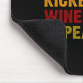 Coffee Kickboxing Wine Repeat  Mousepad (Ecke)