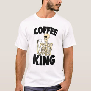 Coffee King Coffeine Funny Women Kaffeeletts T-Shirt