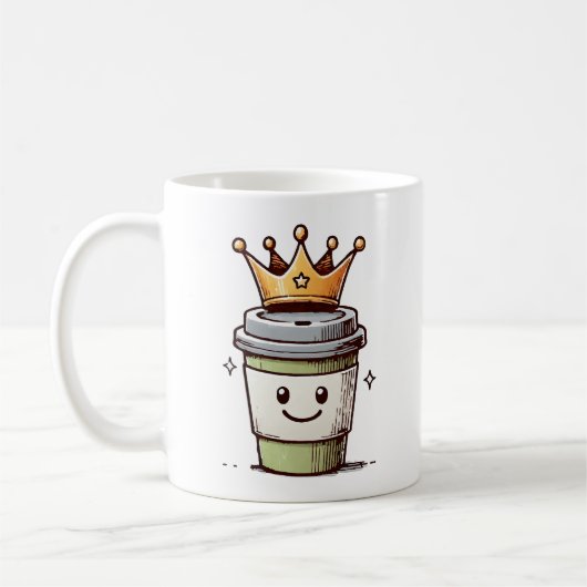 Coffee King Kawaii Kaffeetasse (Links)