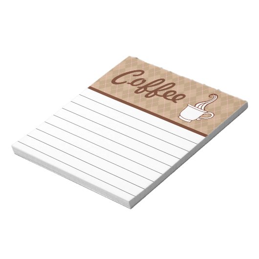 Coffee Kitchen Notepad - Geschenk aus der Einkaufs Notizblock (Rotiert)